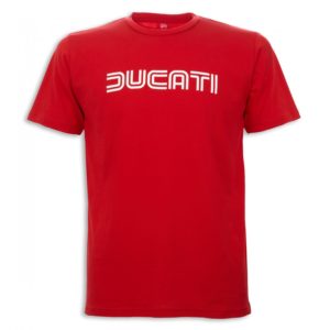 987686813 t shirt ufficiale Ducati cotone Ducatiana 80s rossa Uomo Ducati shop online store abbigliamento originale merchandise