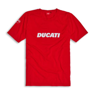 98769050 t shirt ufficiale Ducati Ducatiana rossa cotone Uomo Ducati shop online store abbigliamento originale merchandise