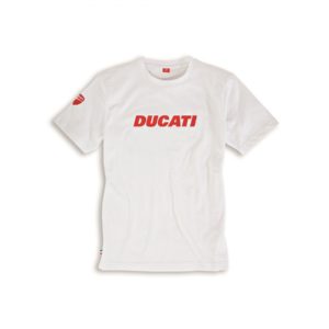 98769051 t shirt ufficiale Ducati Ducatiana bianca cotone Uomo Ducati shop online store abbigliamento originale merchandise