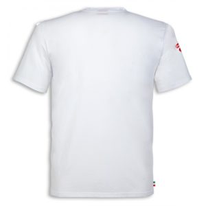 98769051 Official t shirt Ducati corse cotton Ducatiana white man Ducati shop online store original apparel merchandise