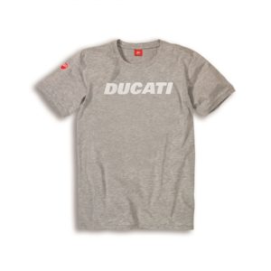 98769053 t shirt ufficiale Ducati Ducatiana grigia cotone Uomo Ducati shop online store abbigliamento originale merchandise