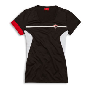 98769910 T-shirt Ducati Corse Power DC19 AcquaMove Black Woman