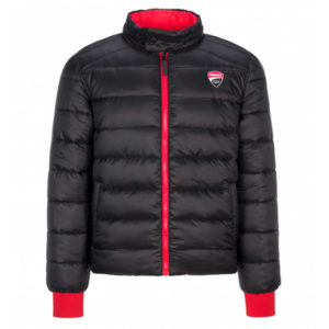 2066001 Padded Jacket Reversible Ducati Corse Black-Red Official Ducati Shop online store