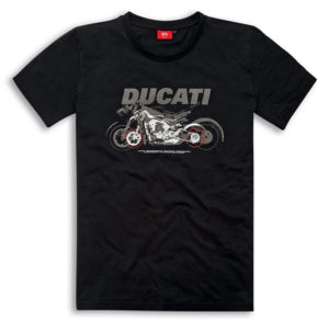 98770035 Tshirt Ducati Shades Nera Uomo