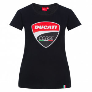 2036012 T-shirt Ducati Corse Big Logo Woman Black