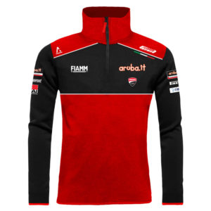 Sweatshirt 1/2 zip Official Ducati Corse Team Aruba Racing World Superbike Man WSBK 2021 Ducati shop online store original apparel merchandise