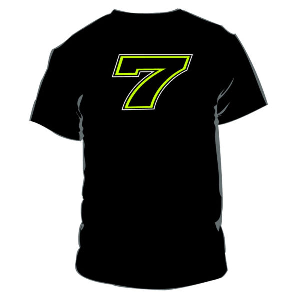 Tshirt Chaz Davies 7 black man WSBK Official Merchandise