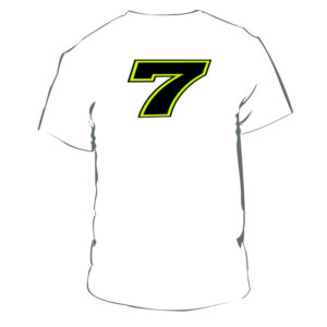 Tshirt Chaz Davies 7 white man WSBK Official Merchandise