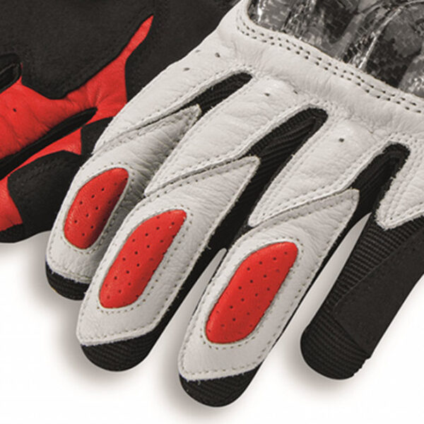 98103706 Guanti pelle tessuto Ducati Sport C3 Spidi Leather tex technical gloves