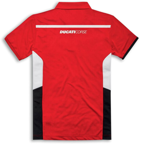 98770025 Short-sleeved Polo Shirt Ducati Corse DC Power Man Red official ducati shop online store