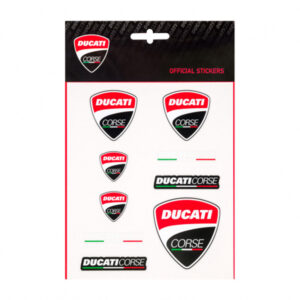 2056003 Set Adesivi Ducati Corse Stickers Scudetto